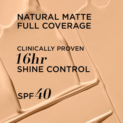 IT Cosmetics CC+ Cream Natural Matte Foundation with SPF 40 - Shine-Reducing &amp; Long-Wear Full Coverage Foundation For Oily Skin - With Hyaluronic Acid - Fragrance Free &amp; Non-Comedogenic - 1.08 fl oz