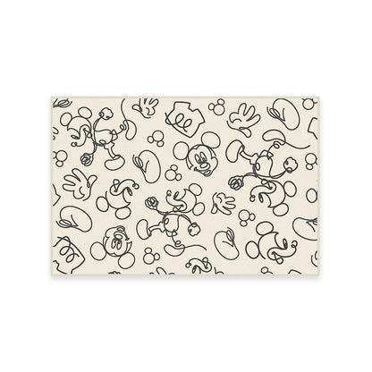 RUGGABLE Disney Classic Minnie Mouse Washable Rug - Perfect Area Rug for Nursery Playroom Kids Room - Pet &amp; Child Friendly - Stain &amp; Water Resistant - Trellis Pink 5&