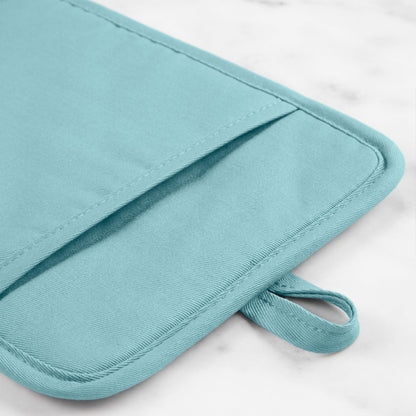 KitchenAid Ribbed Soft Silicone Water Resistant Pot Holder Set, Milkshake , 2 Piece Set, 7&quot;x9&quot;