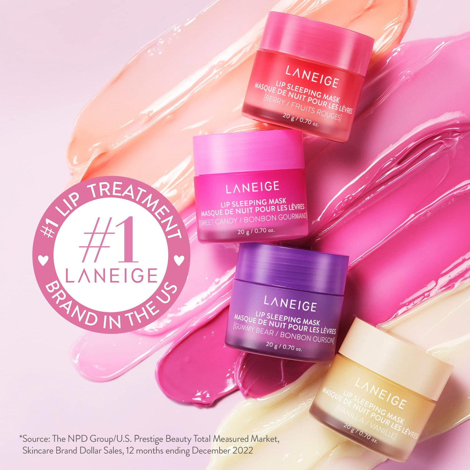 LANEIGE Lip Glowy Balm Hydrate, Glossy, Lightweight, Moisturize &amp; Tint with Shea Butter