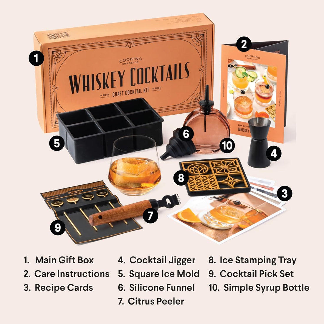 Whiskey Cocktails and Wood Smoked BBQ Grill Kit