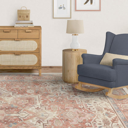 RUGGABLE Kamran Washable Rug - Perfect Vintage Area Rug for Living Room Bedroom Kitchen - Pet &amp; Child Friendly - Stain &amp; Water Resistant - Hazel 5&