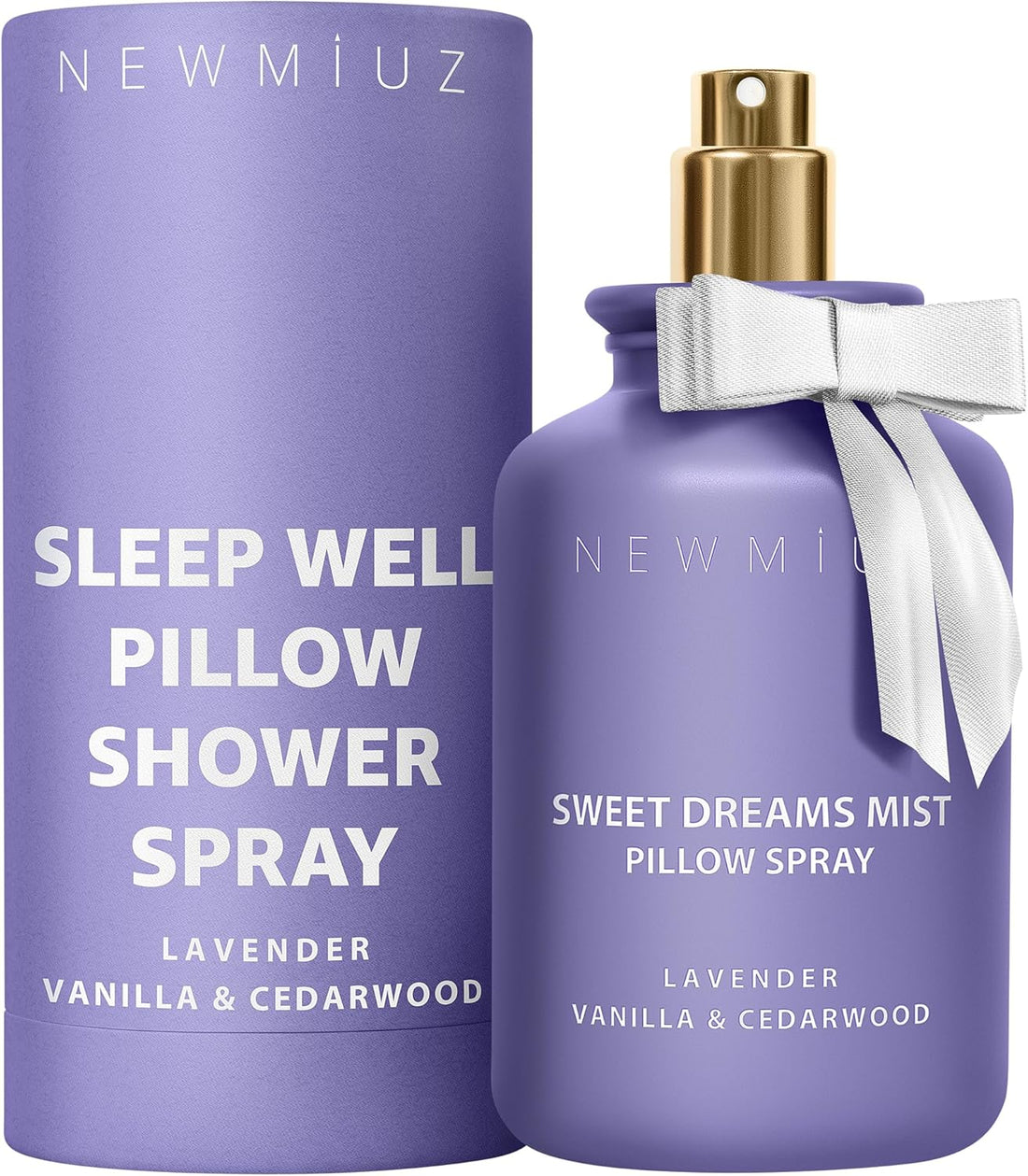 Sweet Dreams Sleep Pillow Spray Lavender Vanilla Cedarwood Essential Oils Fast Acting Aromatherapy Mist for Restful Sleep Relaxation Calming Stress Relief Bedtime &amp; Shower Spray Luxury Self care Gift