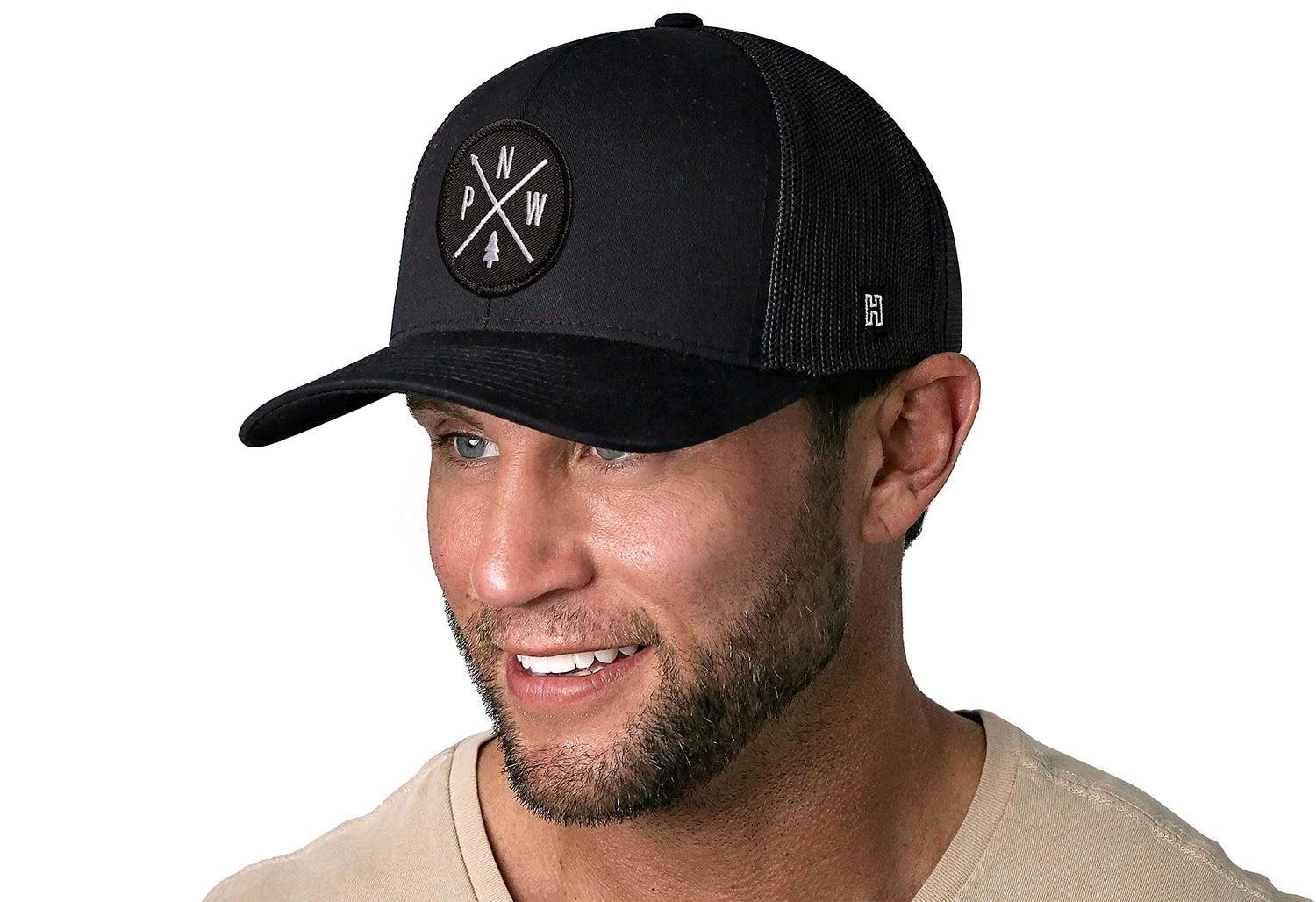 HAKA Camping Hat – Outdoors Trucker Hat for Men &amp; Women, Baseball Cap Adjustable Snapback - Synthetic Leather