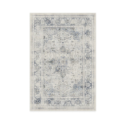 RUGGABLE – Sarrah Blue Quartz – Machine Washable Runner Rug – Pet &amp; Child Friendly – Stain &amp; Water Resistant – Non-Slip – 2.5&