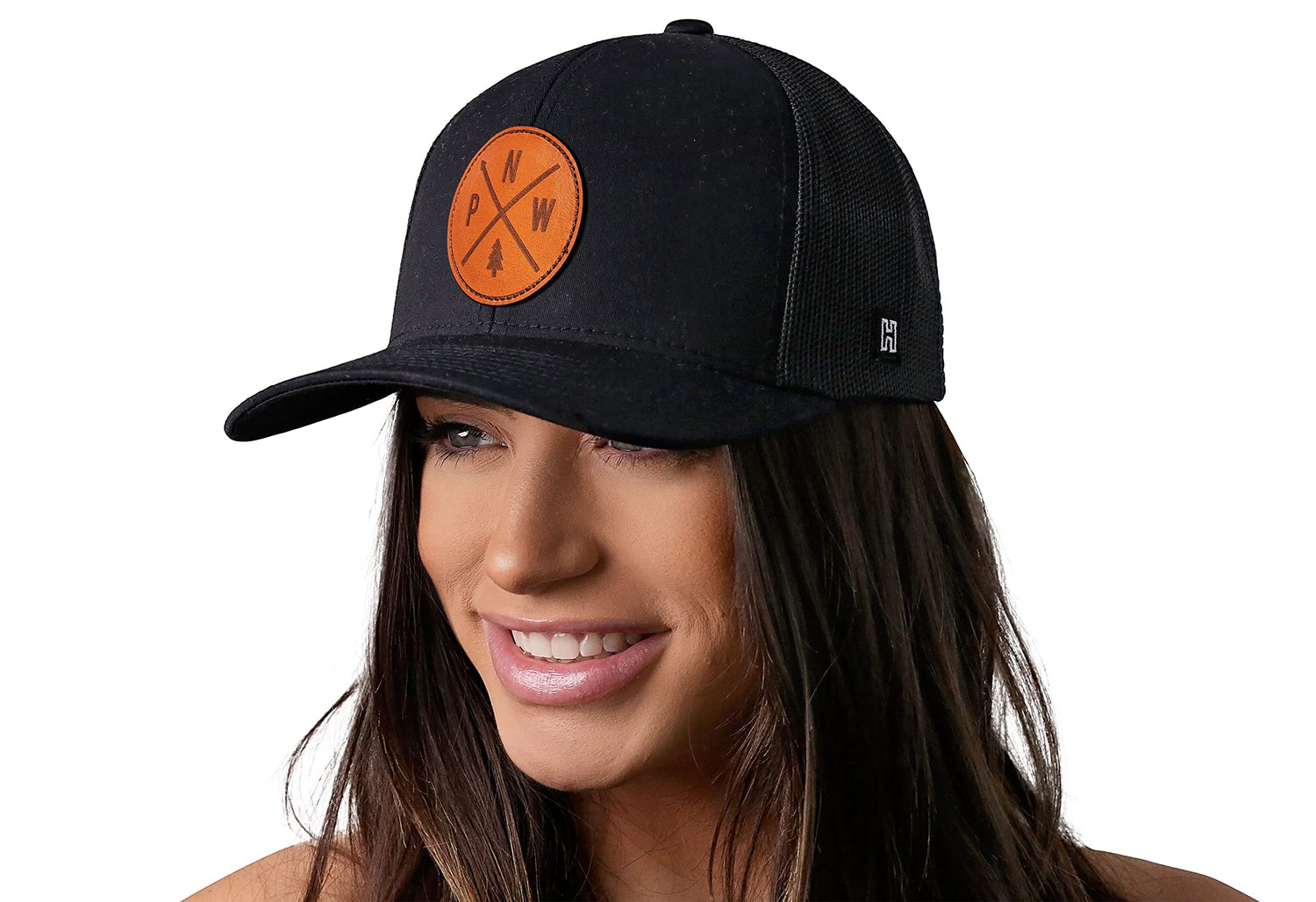 HAKA Camping Hat – Outdoors Trucker Hat for Men &amp; Women, Baseball Cap Adjustable Snapback - Synthetic Leather