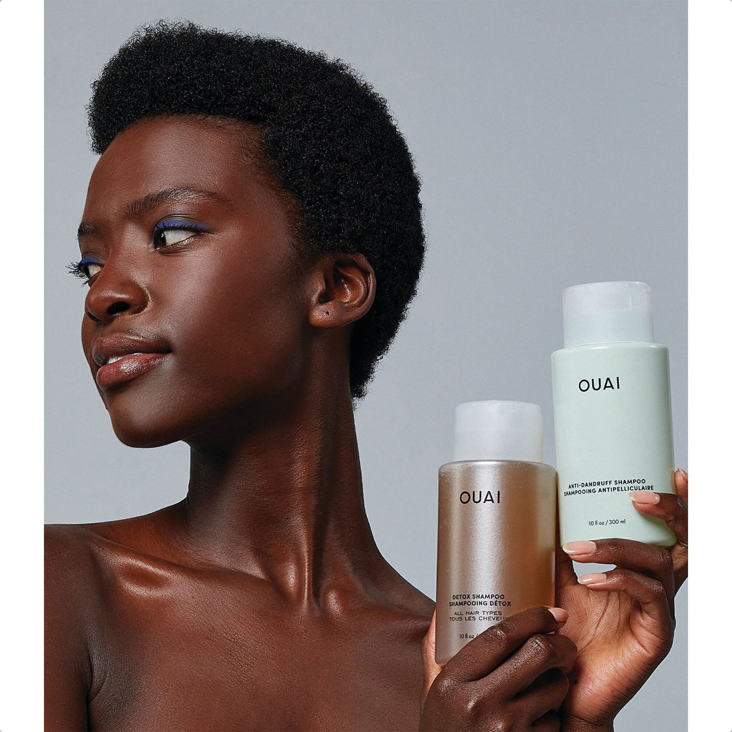 OUAI Anti Dandruff Shampoo - Soothing Salicylic Acid Shampoo for Flaky, Dry and Itchy Scalp - Reduces Itching, Redness and Irritation - Sulfate Free Scalp Care (10 Fl Oz)