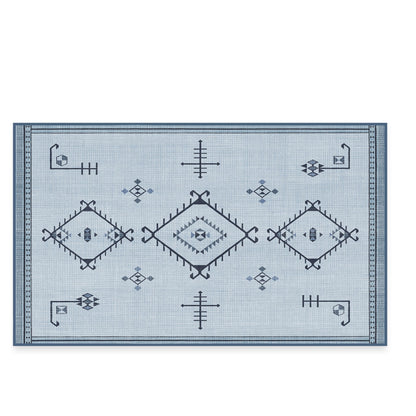 RUGGABLE Damali Runner Rug - Perfect Boho Washable Rug for Entryway Hallway Kitchen - Pet &amp; Child Friendly - Non-Toxic - Stain &amp; Water Resistant - Black &amp; White 2.5&