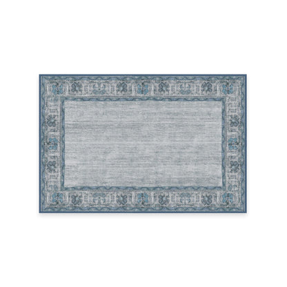 RUGGABLE Zinnia Runner Rug - Perfect Boho Washable Rug for Entryway Hallway Kitchen - Pet &amp; Child Friendly - Stain &amp; Water Resistant - Grey 2.5&