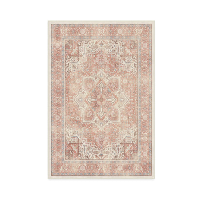 RUGGABLE Kamran Washable Rug - Perfect Vintage Area Rug for Living Room Bedroom Kitchen - Pet &amp; Child Friendly - Stain &amp; Water Resistant - Hazel 5&