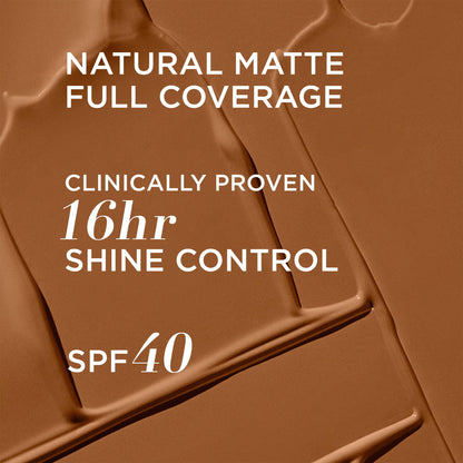 IT Cosmetics CC+ Cream Natural Matte Foundation with SPF 40 - Shine-Reducing &amp; Long-Wear Full Coverage Foundation For Oily Skin - With Hyaluronic Acid - Fragrance Free &amp; Non-Comedogenic - 1.08 fl oz