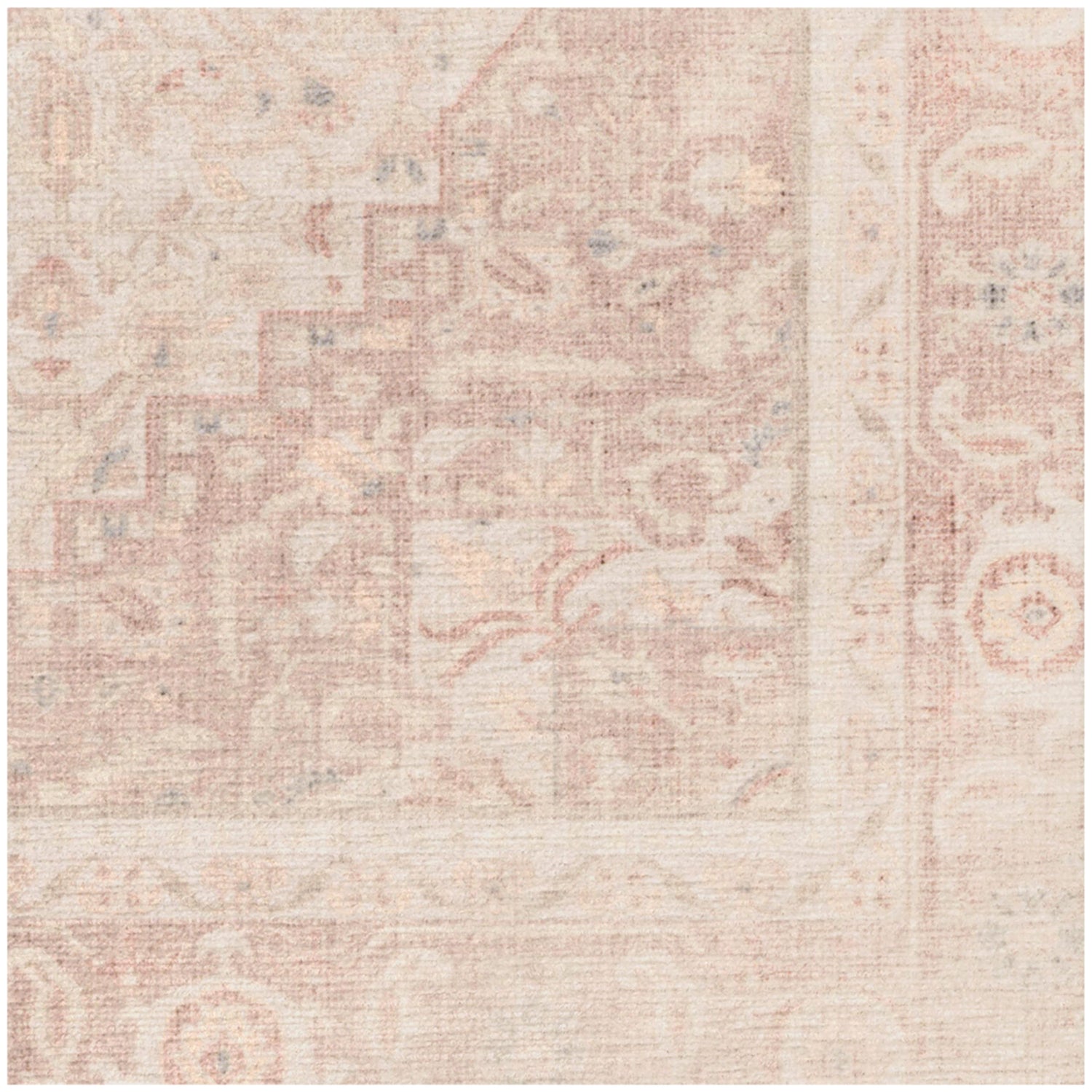 RUGGABLE Kamran Washable Rug - Perfect Vintage Area Rug for Living Room Bedroom Kitchen - Pet &amp; Child Friendly - Stain &amp; Water Resistant - Hazel 5&