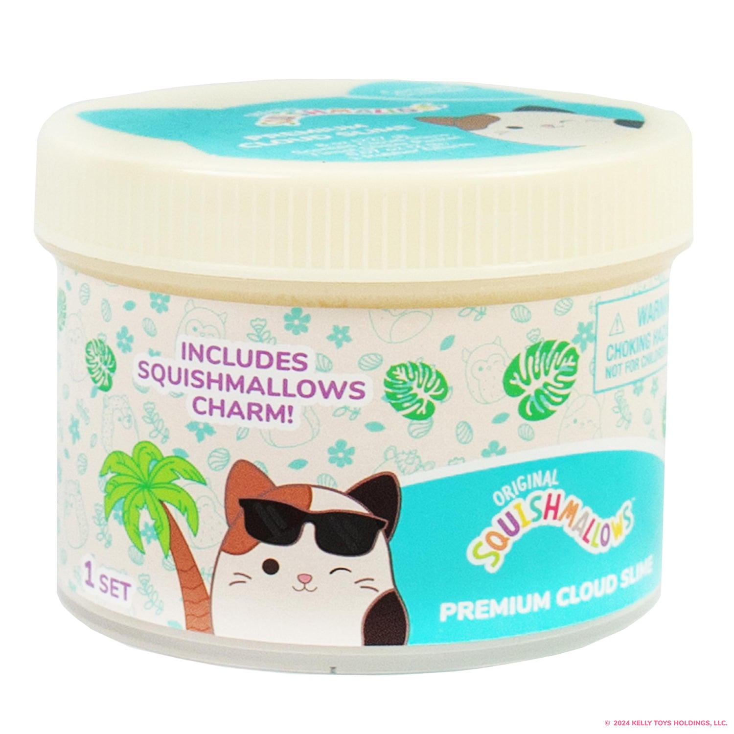 Original Squishmallows Winston The Owl Premium Scented Slime, Blue Raspberry Scented, 8 oz. Slime, 2 Fun Slime Add Ins, Pre-Made Slime for Kids, Great 6 Year Old Toys, Super Soft Squishy Toy