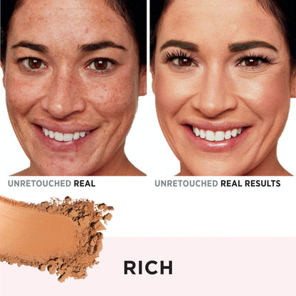 IT Cosmetics CC+ Airbrush Perfecting Powder Foundation - Buildable Full Coverage Of Pores &amp; Dark Spots - Hydrating Face Makeup with Hydrolyzed Collagen &amp; Niacinamide - 0.33 Oz