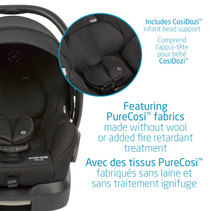 Maxi-Cosi Zelia Max 5-in-1 Modular Travel System, Carraige mode, Reversible toddler seat, Use from birth, Mico infant car seat (included), Polished Pebble