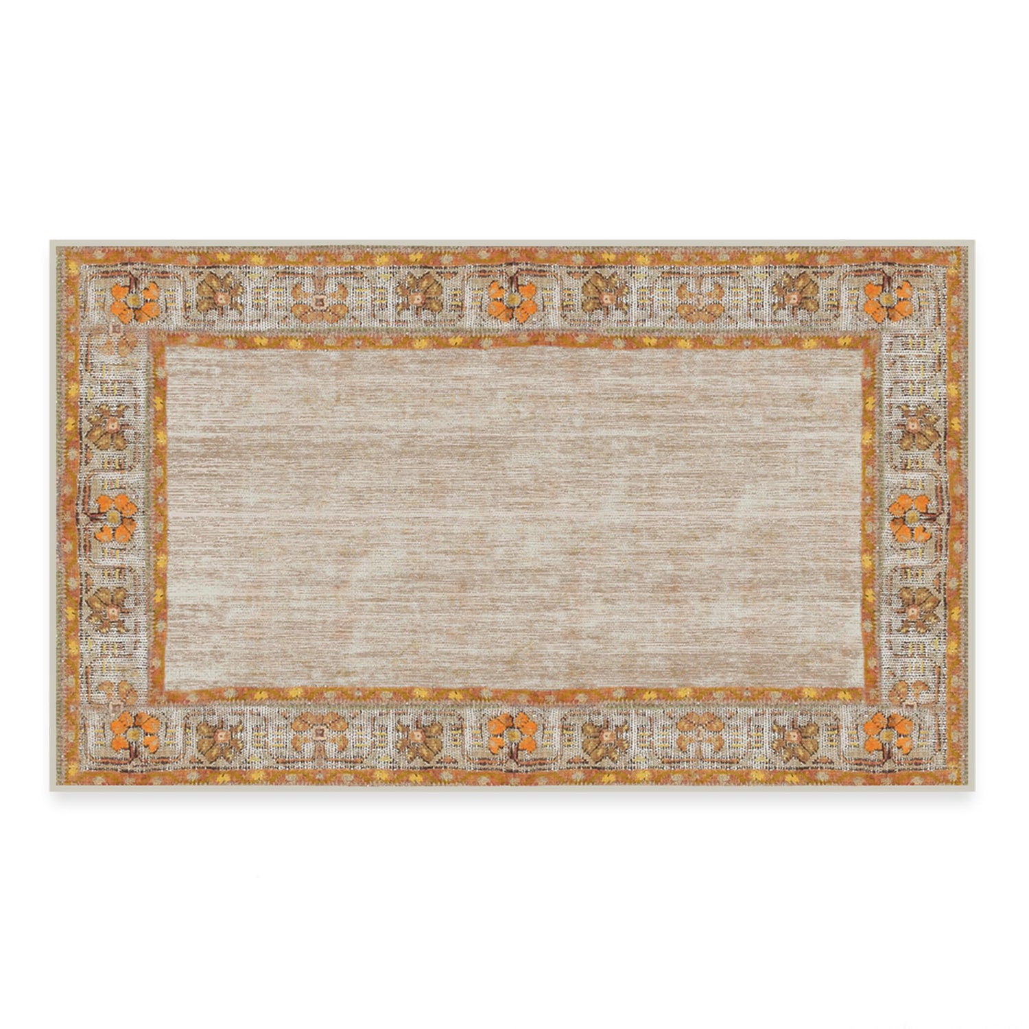 RUGGABLE Zinnia Runner Rug - Perfect Boho Washable Rug for Entryway Hallway Kitchen - Pet &amp; Child Friendly - Stain &amp; Water Resistant - Grey 2.5&