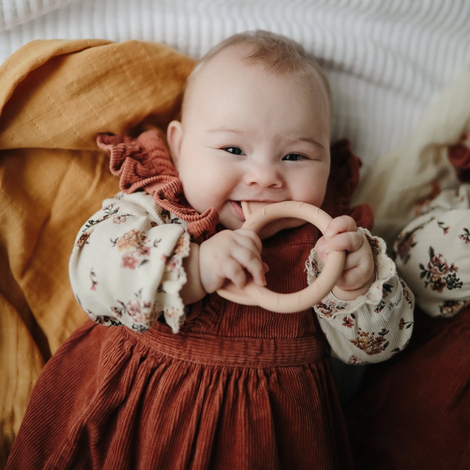 mushie Silicone Baby Teether Toy | Bunny
