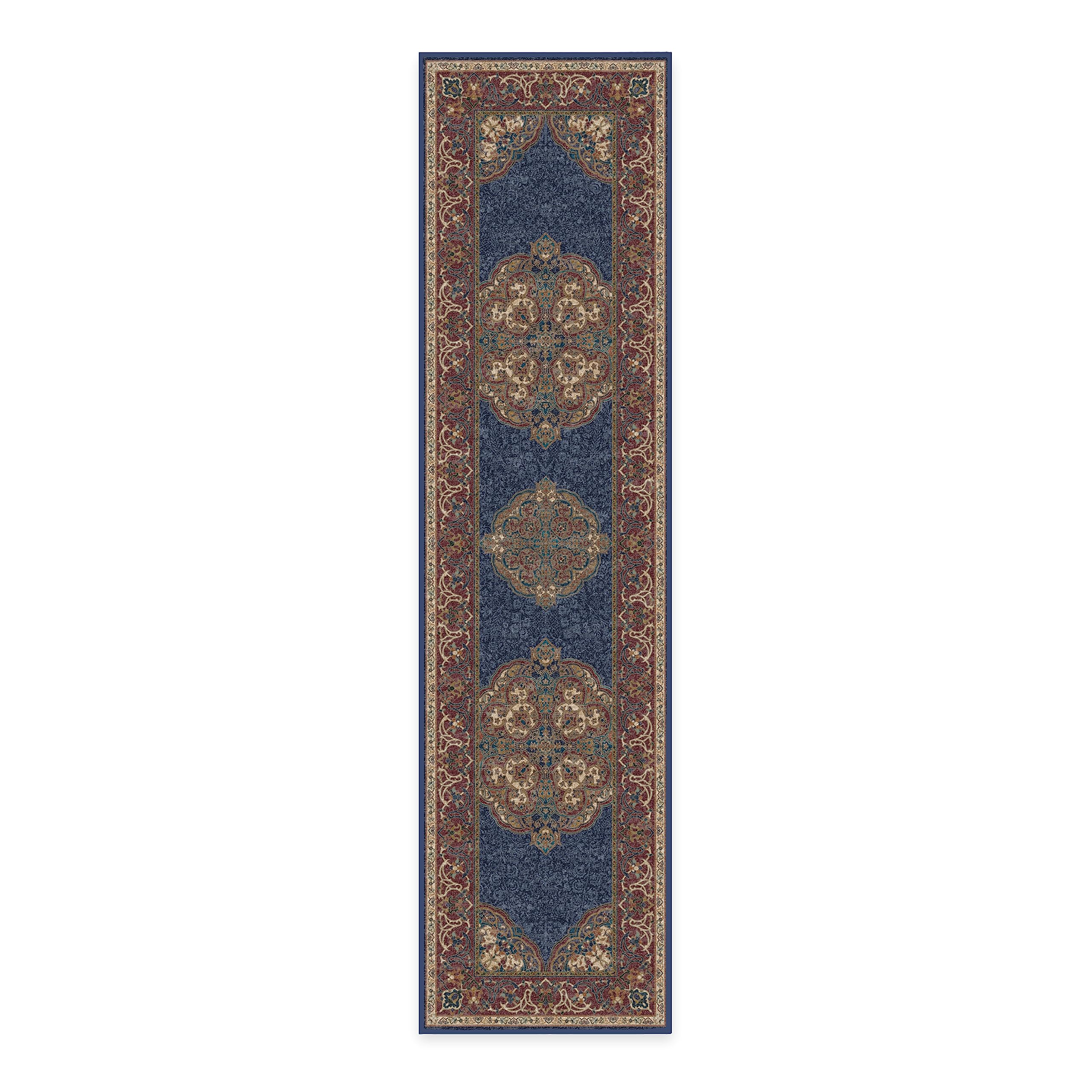 RUGGABLE Disney Traditional Mickey Mouse Washable Rug - Perfect Area Rug for Nursery Playroom Kids Room - Pet &amp; Child Friendly - Stain &amp; Water Resistant - Damask Grey 3&