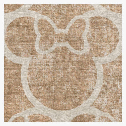 RUGGABLE Disney Classic Minnie Mouse Washable Rug - Perfect Area Rug for Nursery Playroom Kids Room - Pet &amp; Child Friendly - Stain &amp; Water Resistant - Trellis Pink 5&