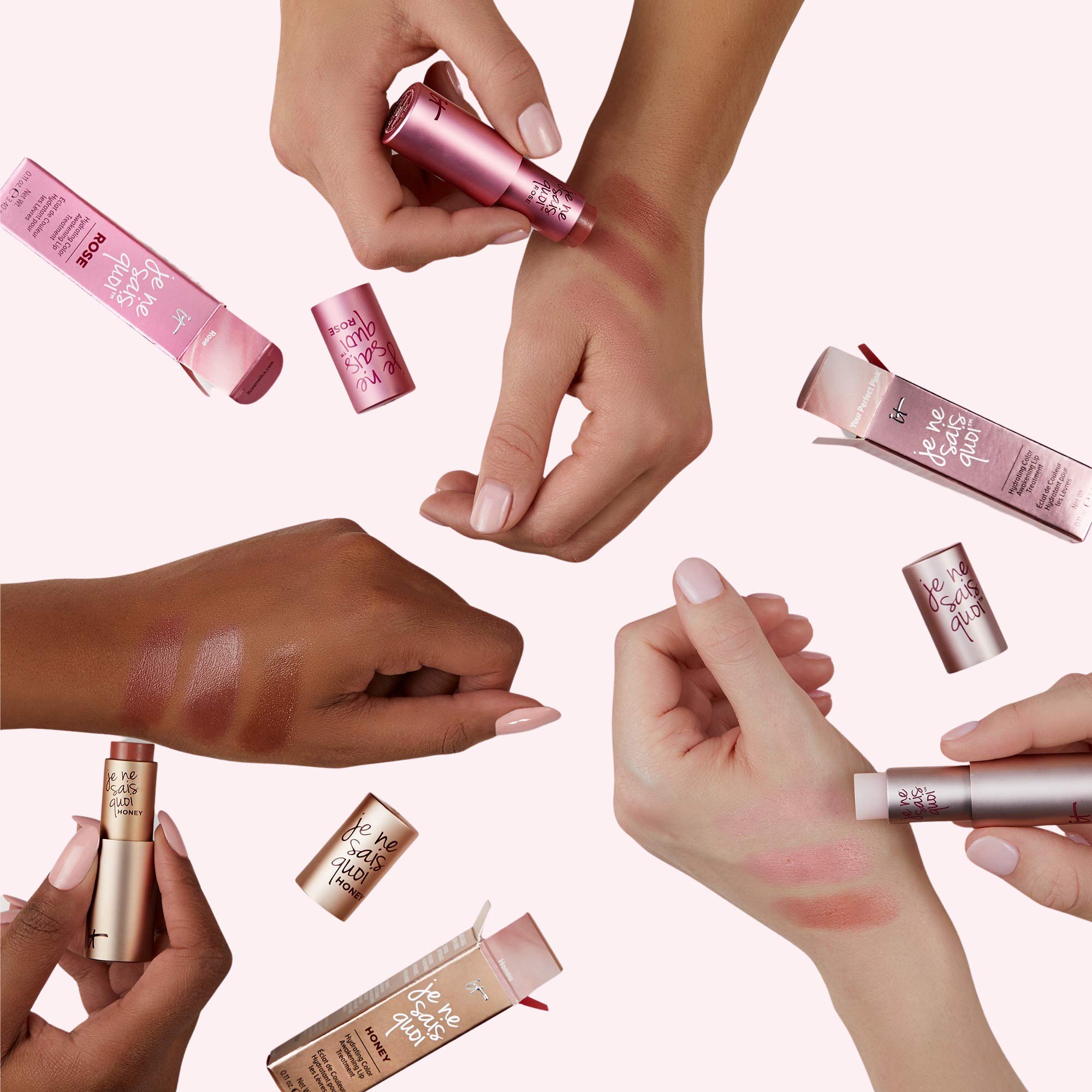 IT Cosmetics Je Ne Sais Quoi Lip Treatment - Anti-Aging Lip Balm - Reacts with Your Lips to Create a Customized Color - With Essential Oils &amp; Antioxidants - 0.11 Oz
