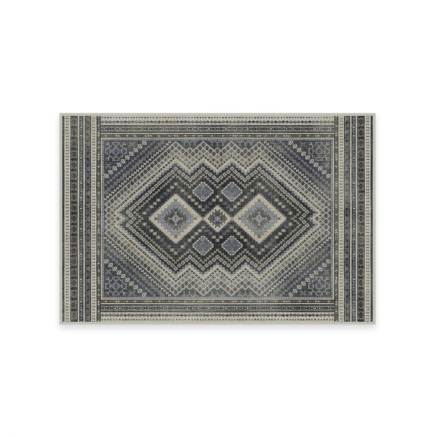 RUGGABLE Kaden Washable Rug - Perfect Vintage Area Rug for Living Room Bedroom Kitchen - Pet &amp; Child Friendly - Stain &amp; Water Resistant - Amber Red 3&