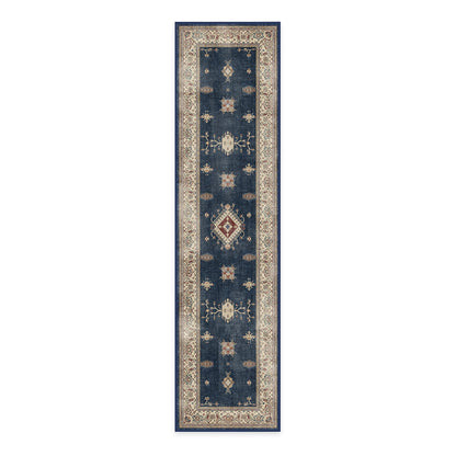 RUGGABLE – Verena Dark Wood – Machine Washable Runner Rug – Pet &amp; Child Friendly – Stain &amp; Water Resistant – Non-Slip – 2.5&