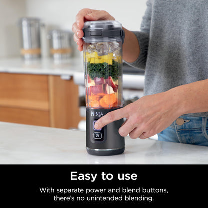 Ninja Blast Portable Blender, Cordless, 18oz. Vessel, Personal Blender For-Shakes and Smoothies, BPA Free, Leakproof-Lid and Sip Spout, USB-C Rechargeable, Dishwasher Safe Parts, Tinted Pink, BC151PK