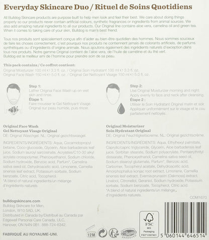 Bulldog everyday Skincare Duo Set, 1 Face Wash, 1 Moisturizer, 1 Count