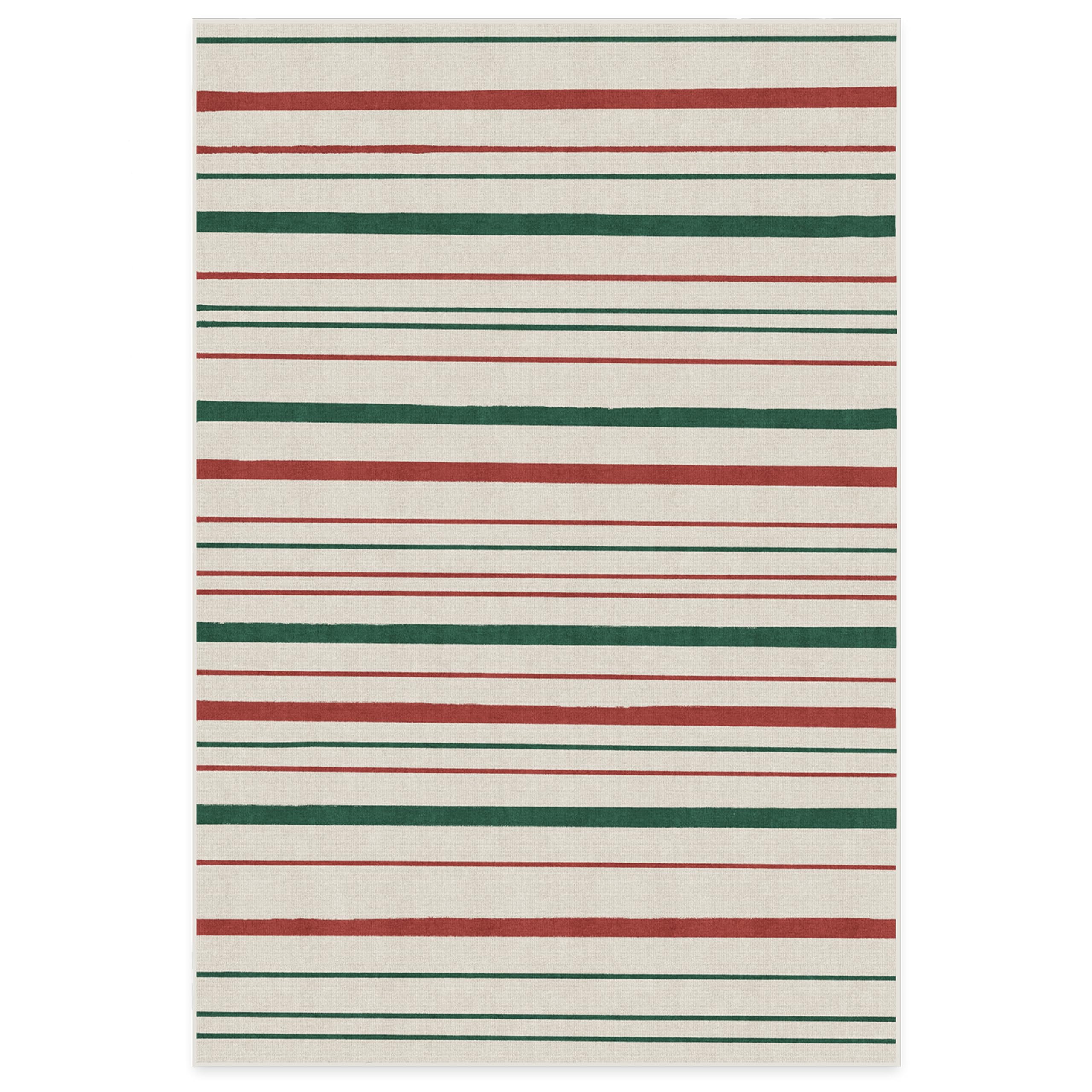 RUGGABLE Winter Plaid Washable Rug - Perfect Holiday Area Rug for Living Room Bedroom Kitchen - Pet &amp; Child Friendly - Stain &amp; Water Resistant - Dress Stewart Tartan Plaid 3&