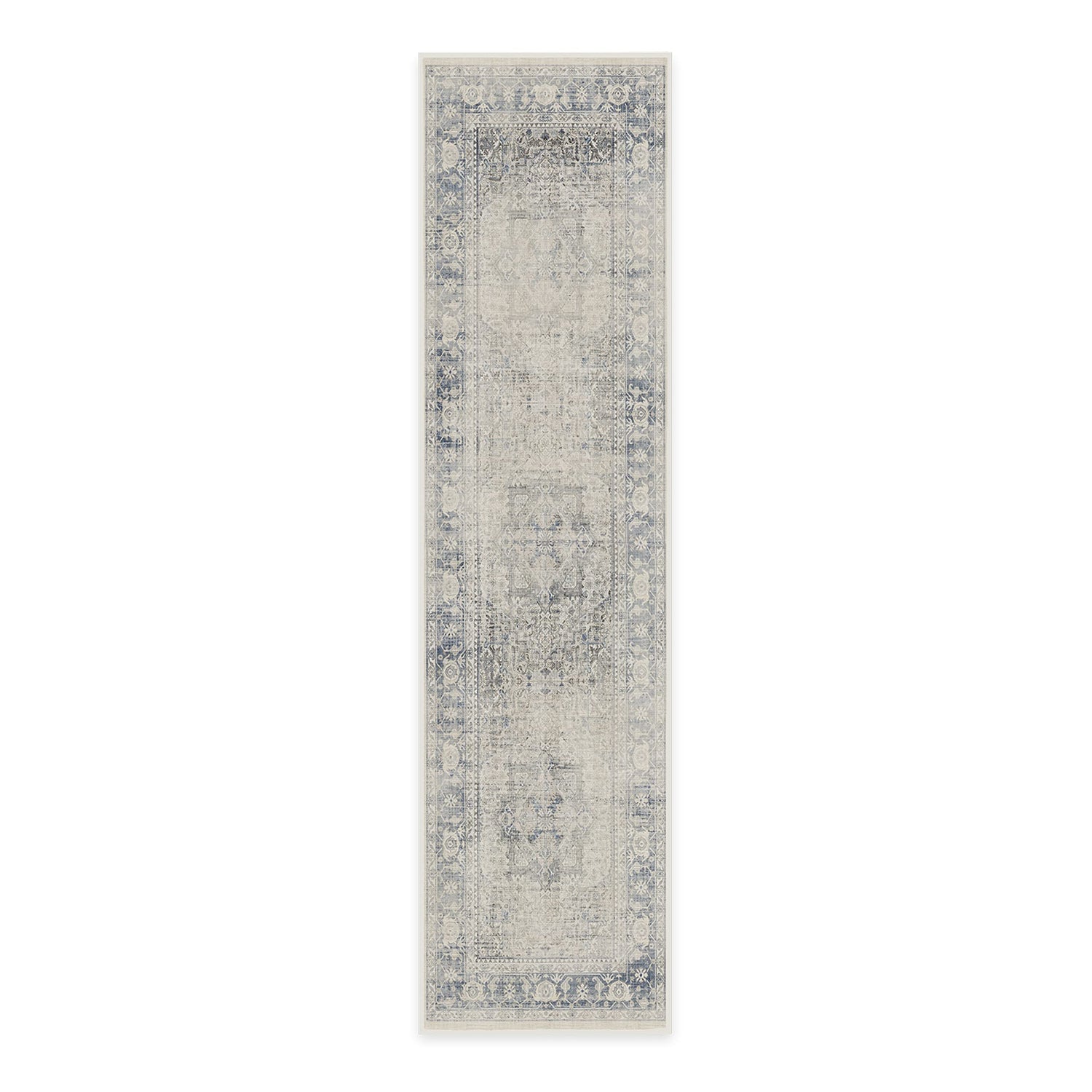 RUGGABLE Kamran Washable Rug - Perfect Vintage Area Rug for Living Room Bedroom Kitchen - Pet &amp; Child Friendly - Stain &amp; Water Resistant - Hazel 5&