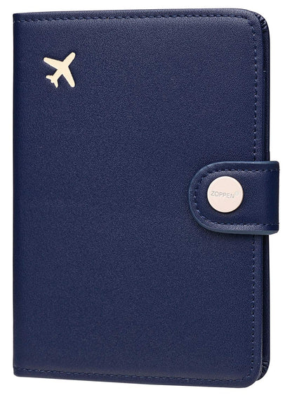 Zoppen RFID Blocking Travel Passport Holder Cadanian Passport Cover Slim Id Card Case (
