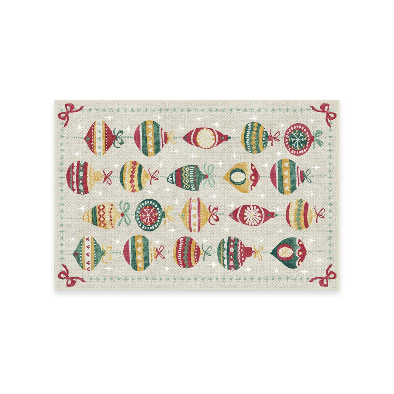 RUGGABLE Winter Plaid Washable Rug - Perfect Holiday Area Rug for Living Room Bedroom Kitchen - Pet &amp; Child Friendly - Stain &amp; Water Resistant - Dress Stewart Tartan Plaid 3&