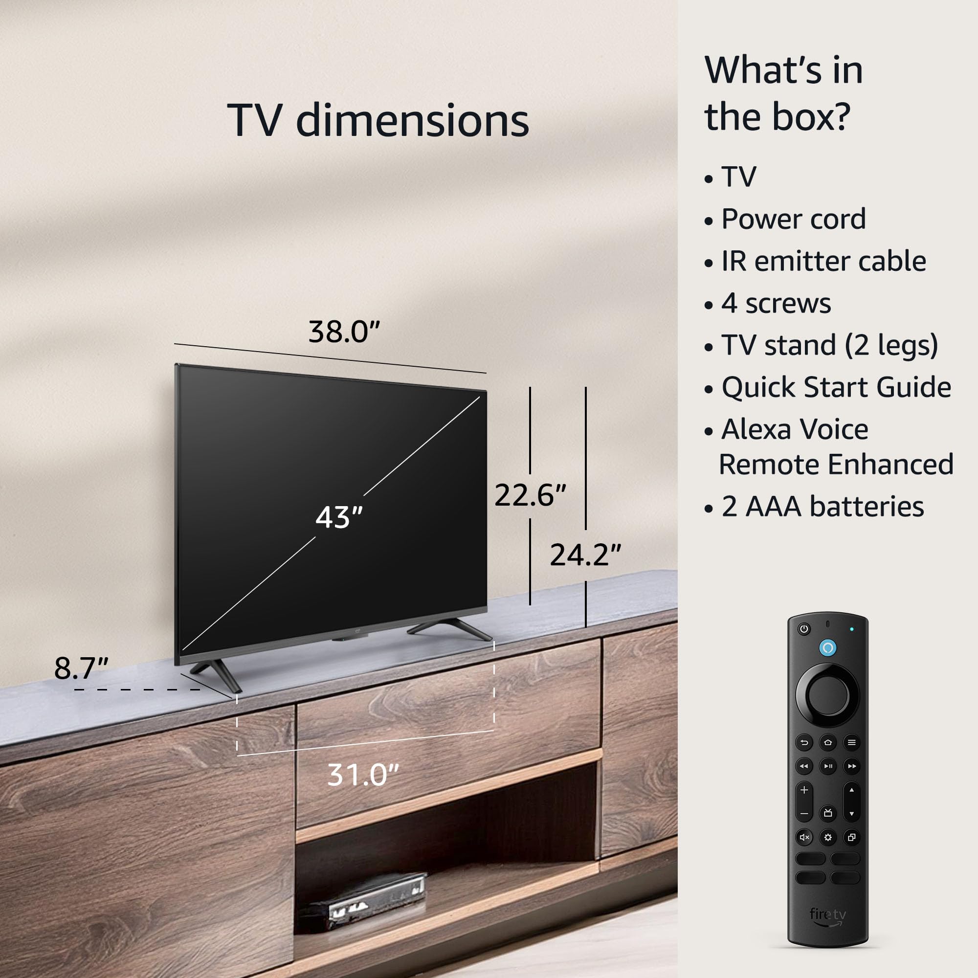 Amazon Fire TV 50&quot; Omni Series 4K UHD smart TV, hands-free with Alexa