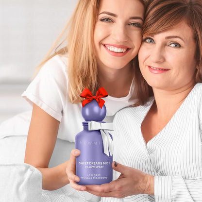 Sweet Dreams Sleep Pillow Spray Lavender Vanilla Cedarwood Essential Oils Fast Acting Aromatherapy Mist for Restful Sleep Relaxation Calming Stress Relief Bedtime &amp; Shower Spray Luxury Self care Gift