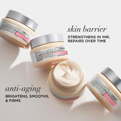IT Cosmetics Confidence in a Cream Anti Aging Face Moisturizer – Visibly Reduces Fine Lines, Wrinkles &amp; Signs of Aging Skin in 2 Weeks, 48HR Hydration with Hyaluronic Acid, Niacinamide