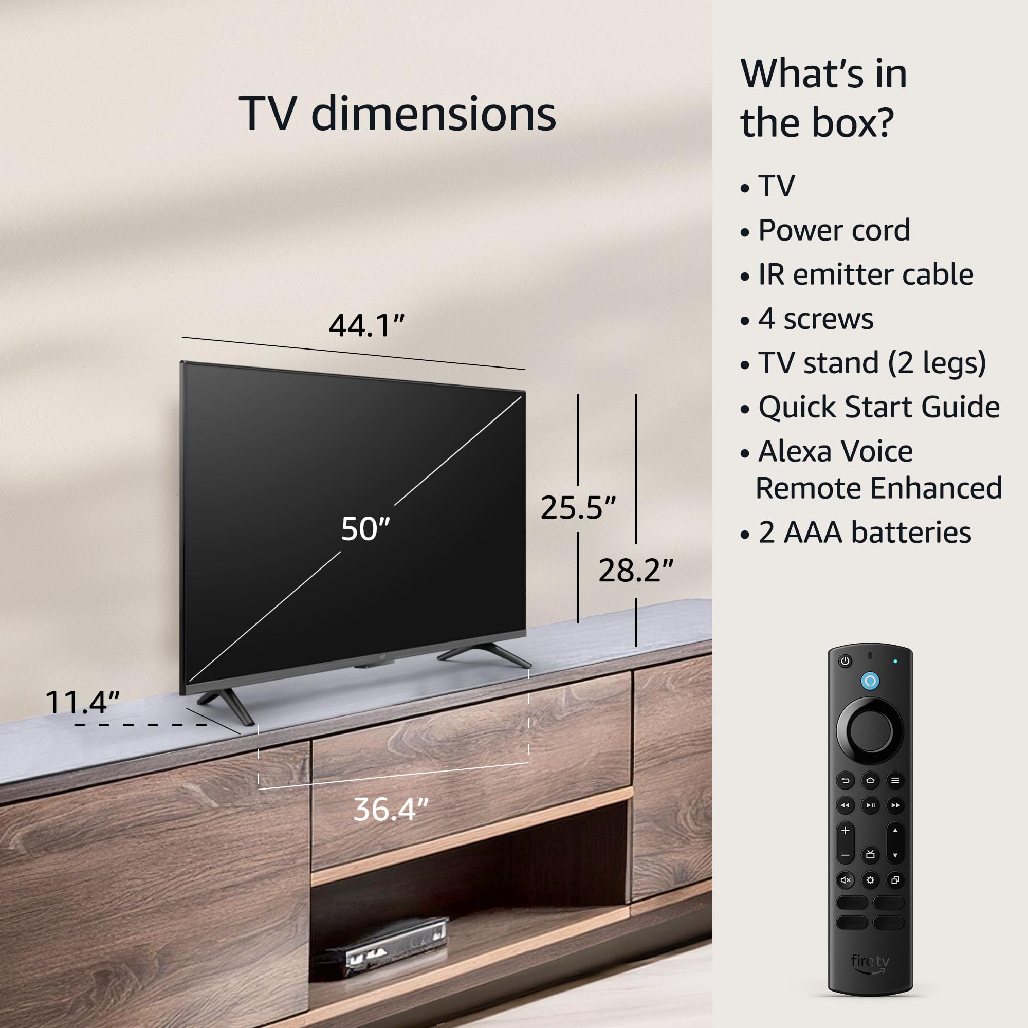 Amazon Fire TV 50&quot; Omni Series 4K UHD smart TV, hands-free with Alexa