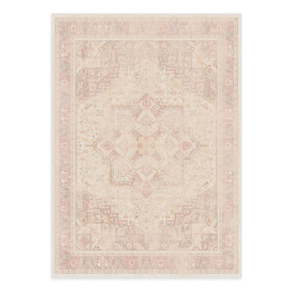 RUGGABLE Kamran Washable Rug - Perfect Vintage Area Rug for Living Room Bedroom Kitchen - Pet &amp; Child Friendly - Stain &amp; Water Resistant - Hazel 5&
