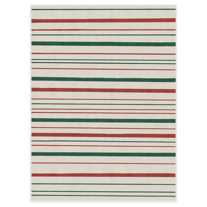 RUGGABLE Winter Plaid Washable Rug - Perfect Holiday Area Rug for Living Room Bedroom Kitchen - Pet &amp; Child Friendly - Stain &amp; Water Resistant - Dress Stewart Tartan Plaid 3&