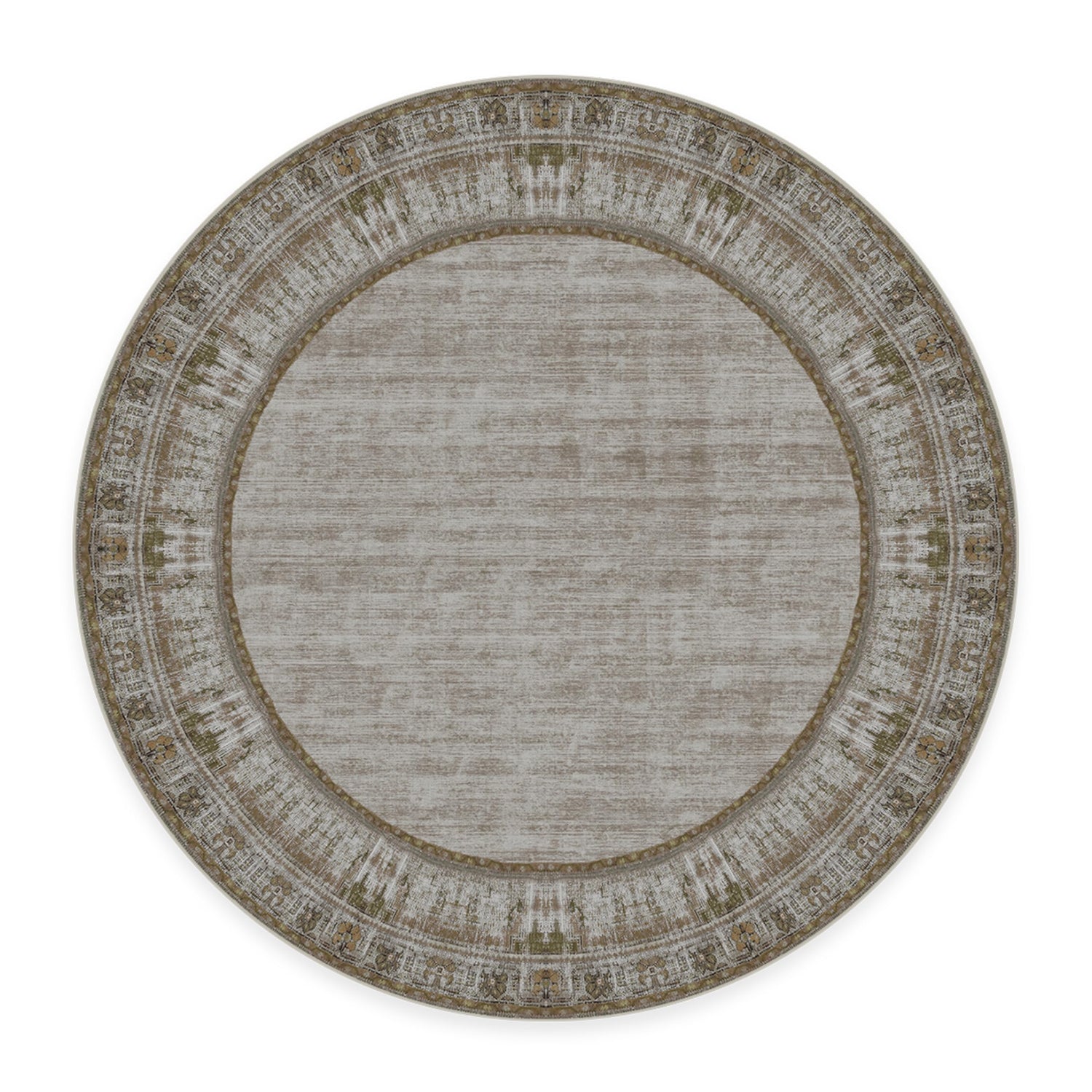 RUGGABLE Zinnia Runner Rug - Perfect Boho Washable Rug for Entryway Hallway Kitchen - Pet &amp; Child Friendly - Stain &amp; Water Resistant - Grey 2.5&