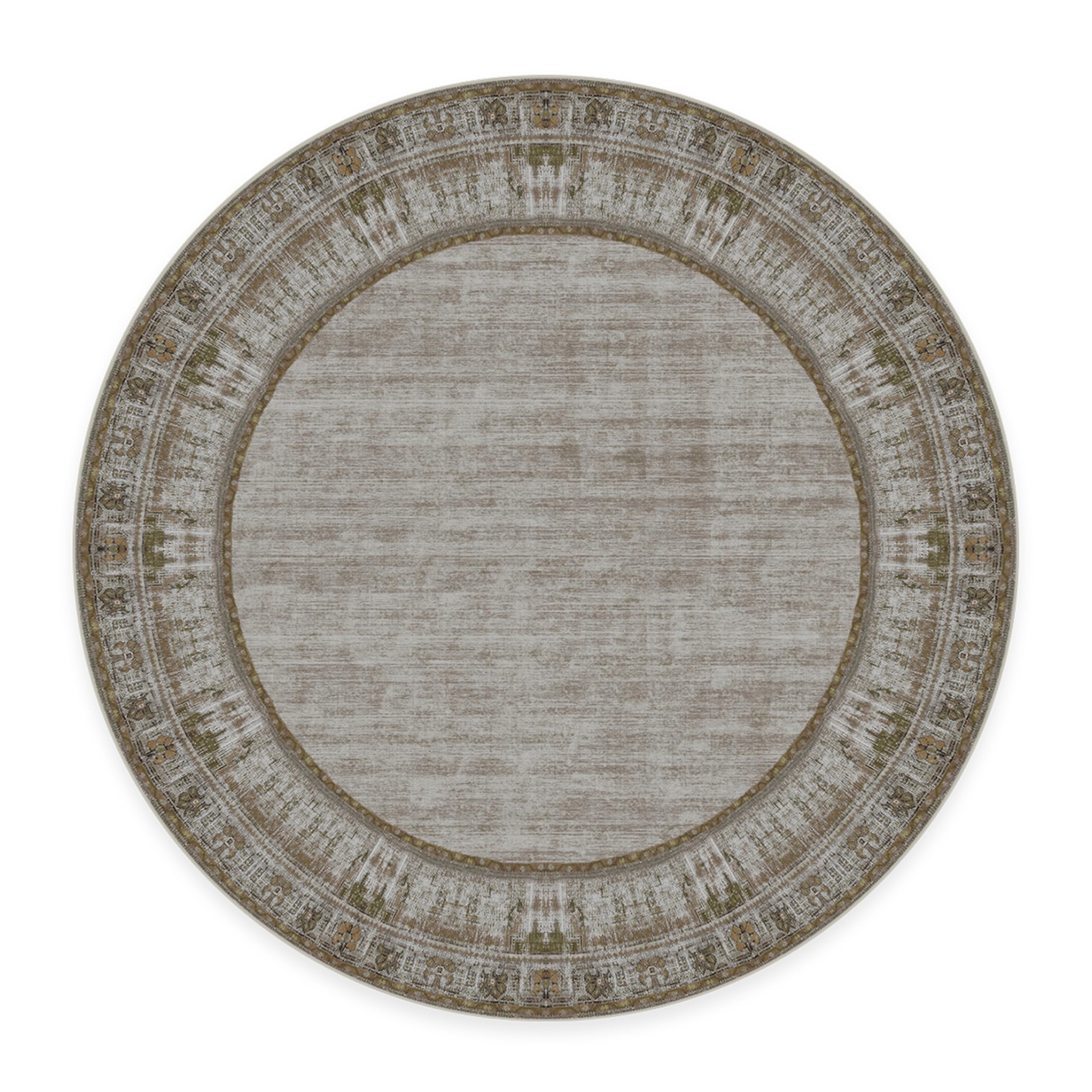 RUGGABLE Zinnia Runner Rug - Perfect Boho Washable Rug for Entryway Hallway Kitchen - Pet &amp; Child Friendly - Stain &amp; Water Resistant - Grey 2.5&