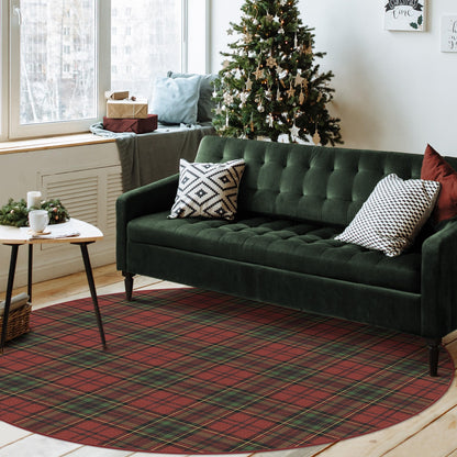 RUGGABLE Winter Plaid Washable Rug - Perfect Holiday Area Rug for Living Room Bedroom Kitchen - Pet &amp; Child Friendly - Stain &amp; Water Resistant - Dress Stewart Tartan Plaid 3&
