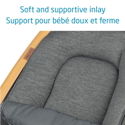 Maxi-Cosi 2-in-1 Kori Rocker, folds flat, travel, washable fabrics, Sand Horizon