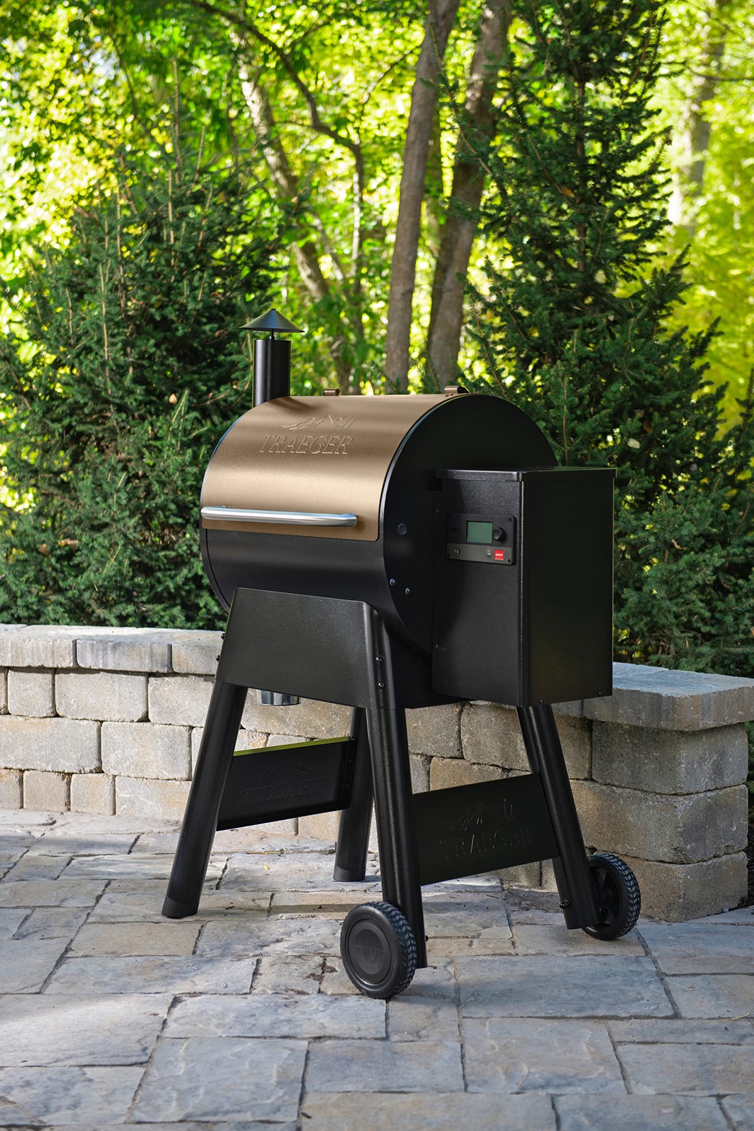 Traeger Grills Pro 575 Electric Wood Pellet Grill and Smoker, Bronze, 572 Square Inches Cook Area, 500 Degree Max Temperature, Meat Probe, 6 in 1 BBQ Grill with WiFi and app connectivity