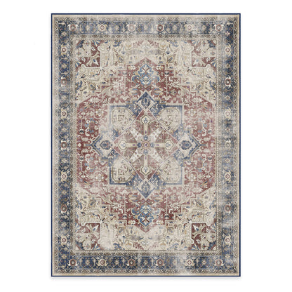 RUGGABLE Kamran Washable Rug - Perfect Vintage Area Rug for Living Room Bedroom Kitchen - Pet &amp; Child Friendly - Stain &amp; Water Resistant - Hazel 5&