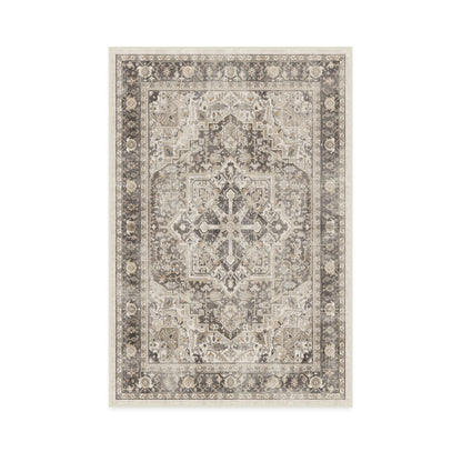 RUGGABLE Kamran Washable Rug - Perfect Vintage Area Rug for Living Room Bedroom Kitchen - Pet &amp; Child Friendly - Stain &amp; Water Resistant - Hazel 5&