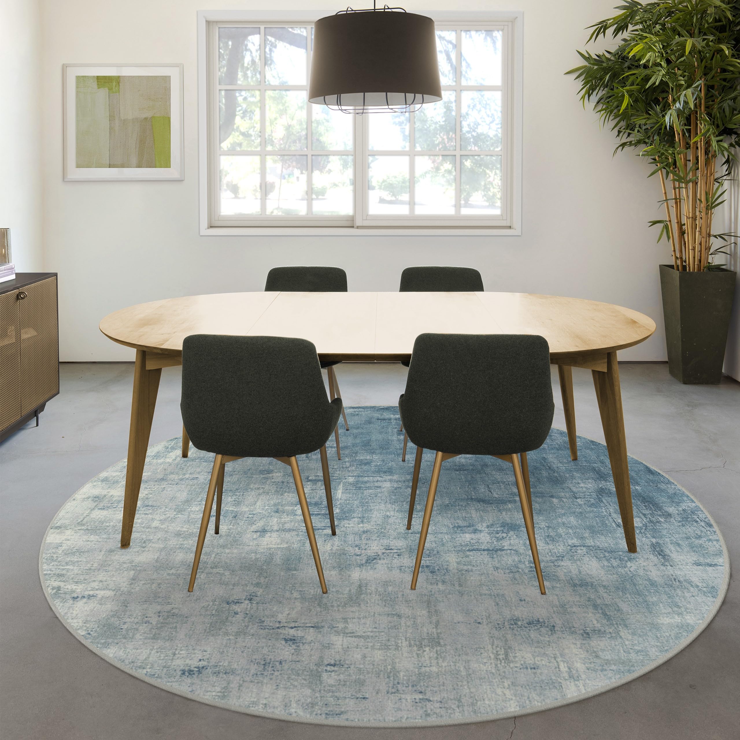 RUGGABLE Impasto Washable Rug - Perfect Modern Area Rug for Living Room Bedroom Kitchen - Non-Slip, Pet &amp; Child Friendly, Stain &amp; Water Resistant - Durable - Sage Green 3&