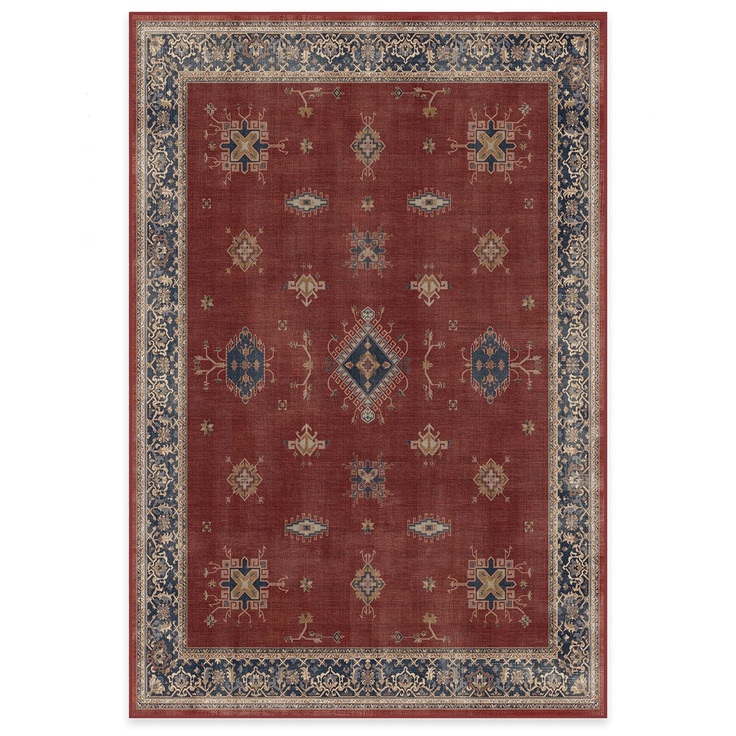 RUGGABLE – Verena Dark Wood – Machine Washable Runner Rug – Pet &amp; Child Friendly – Stain &amp; Water Resistant – Non-Slip – 2.5&