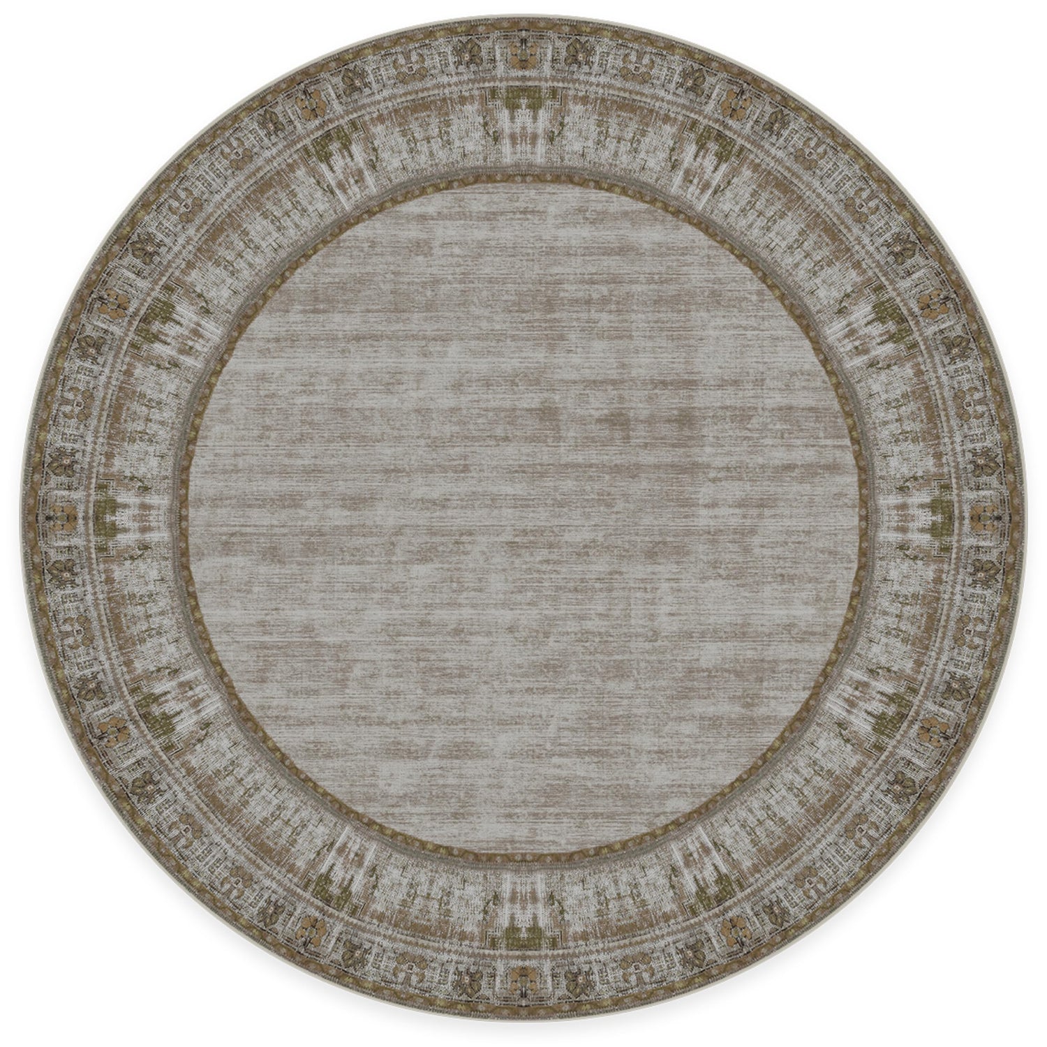 RUGGABLE Zinnia Runner Rug - Perfect Boho Washable Rug for Entryway Hallway Kitchen - Pet &amp; Child Friendly - Stain &amp; Water Resistant - Grey 2.5&