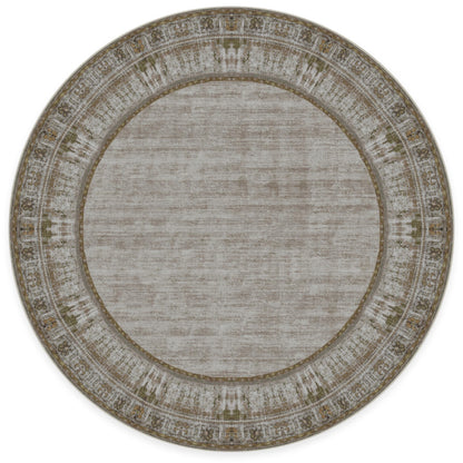 RUGGABLE Zinnia Runner Rug - Perfect Boho Washable Rug for Entryway Hallway Kitchen - Pet &amp; Child Friendly - Stain &amp; Water Resistant - Grey 2.5&