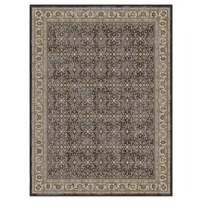 RUGGABLE – Alessia Dark Wood – Machine Washable Area Rug – Pet &amp; Child Friendly – Stain &amp; Water Resistant – Non-Slip – 5&